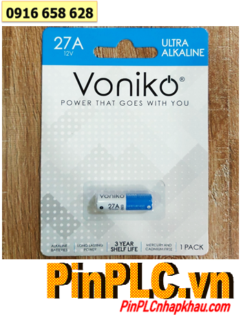 COMBO MUA 1vỉ 5viên Pin Remote 12v Alkaline Voniko A27 chính hãng _Giá chỉ 46.000/ Vỉ 5viên